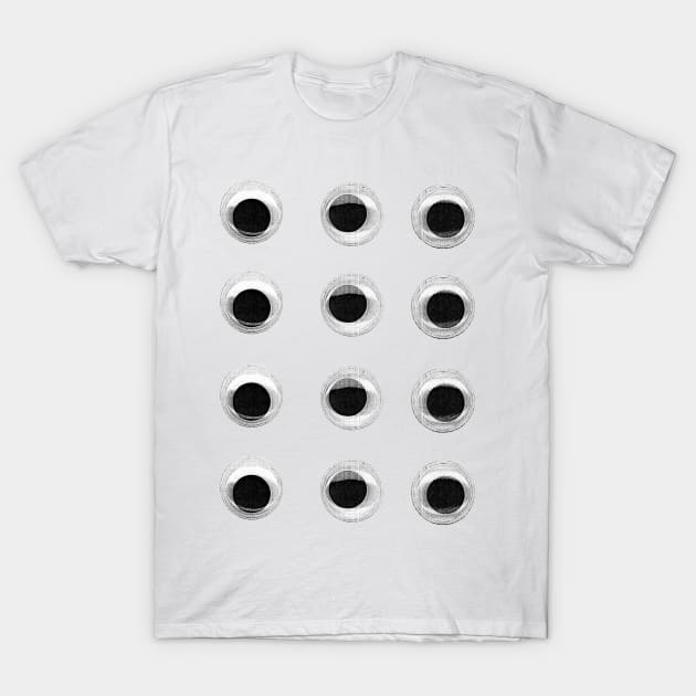 Googly Eyes T-Shirt by crumpetsandcrabsticks